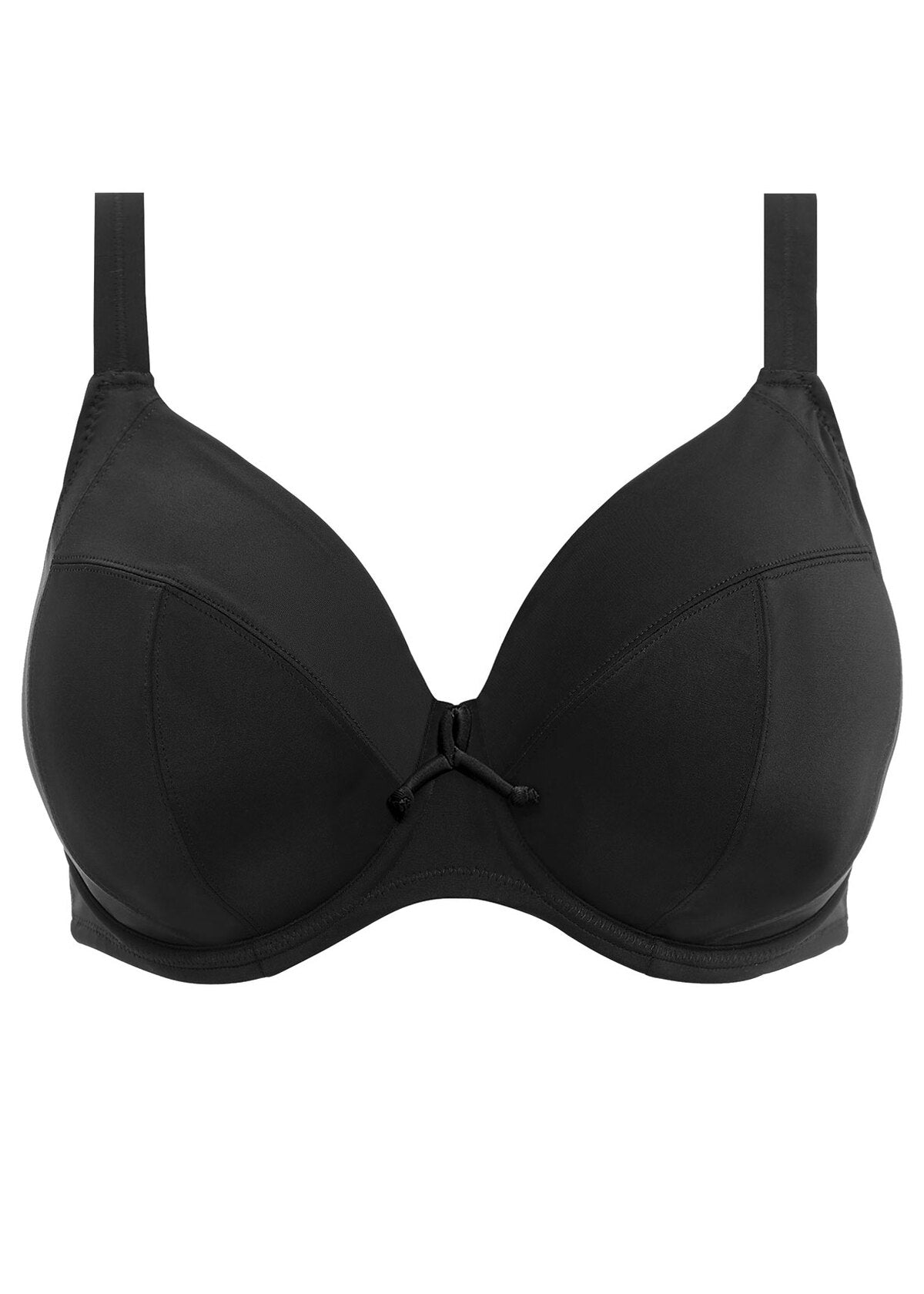 elomi Plain Sailing Black Plunge Bikini Top