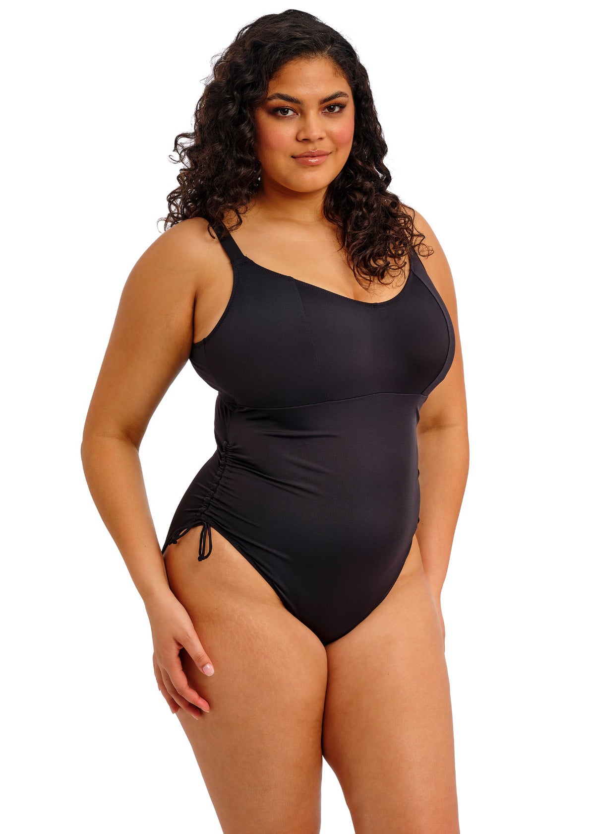 elomi Plain Sailing Black Non Wired Swimsuit