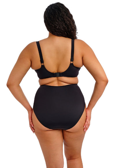 elomi Plain Sailing Black Plunge Bikini Top