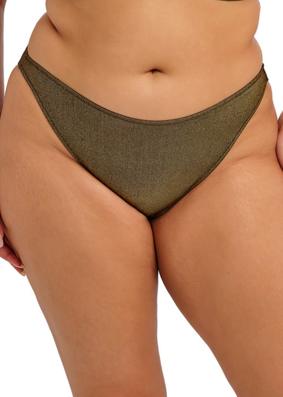 elomi Sunset Shimmer Gold Rush High Leg Bikini Brief