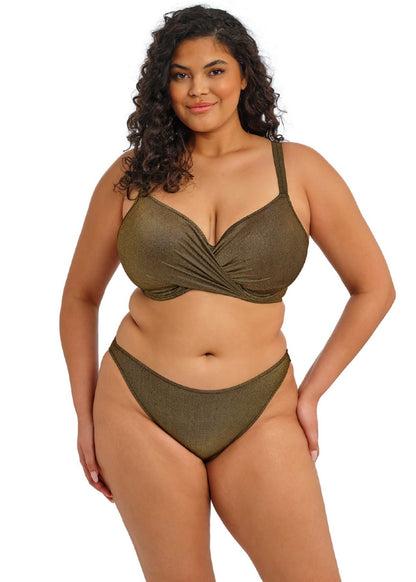 elomi Sunset Shimmer Gold Rush High Leg Bikini Brief