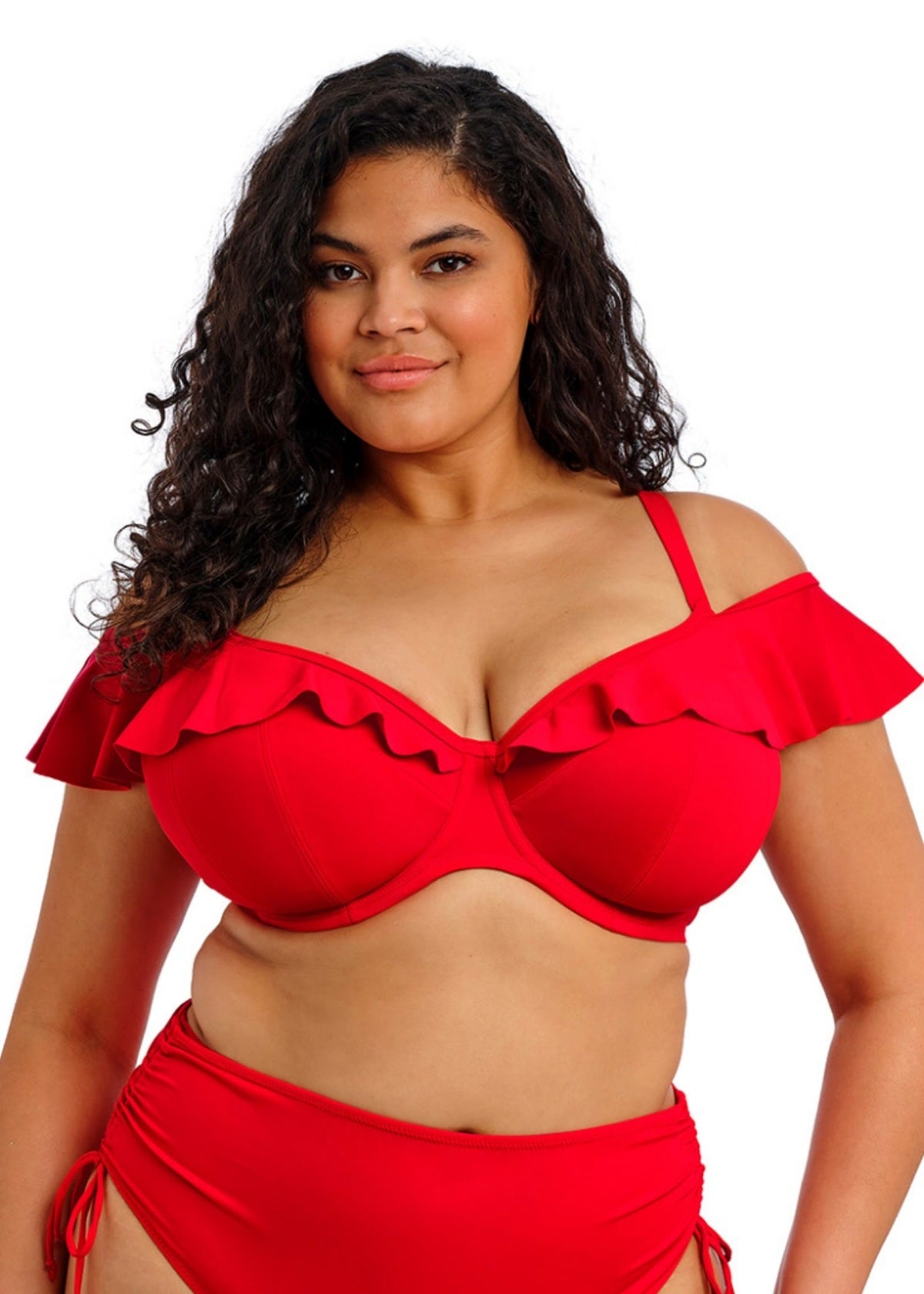 elomi Plain Sailing Lava Bardot Bikini Top