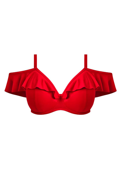 elomi Plain Sailing Lava Bardot Bikini Top