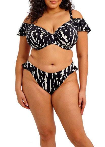 elomi Echo Shell Black High Leg Bikini Brief