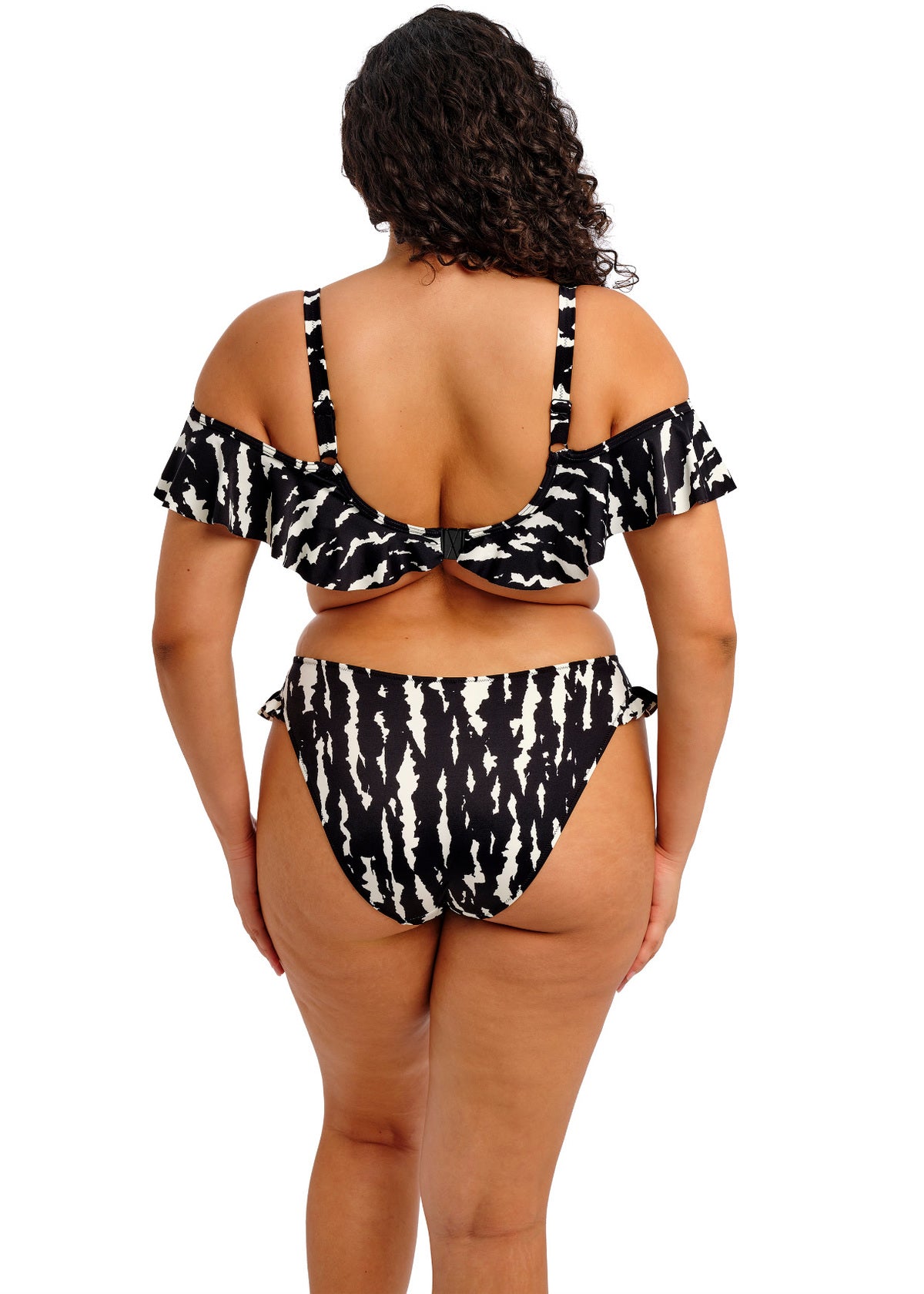 elomi Echo Shell Black High Leg Bikini Brief