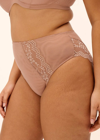 elomi Lucie Mocha High Leg Brief