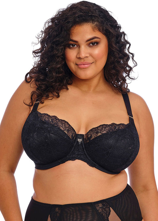 elomi Brianna Black Padded Half Cup Bra
