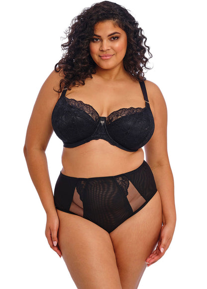elomi Brianna Black Padded Half Cup Bra