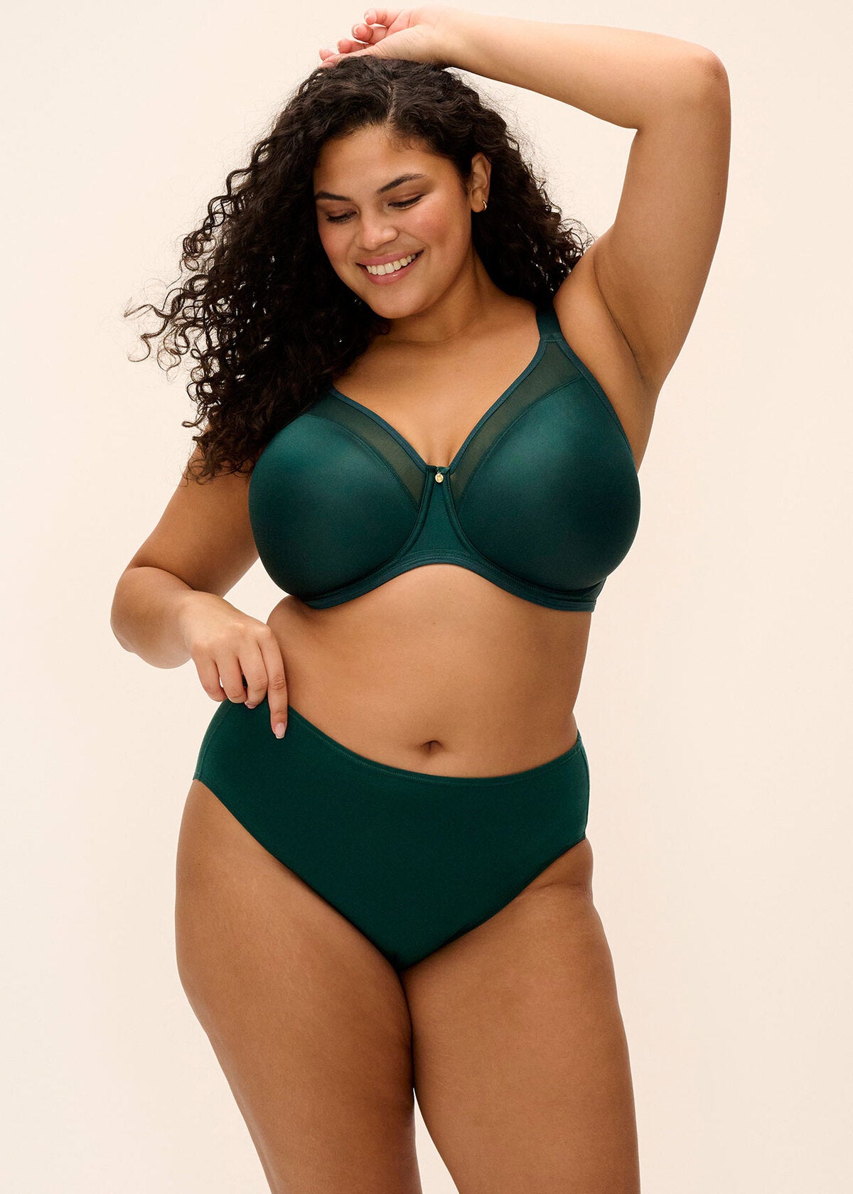 elomi Smooth Deep Emerald Full Brief