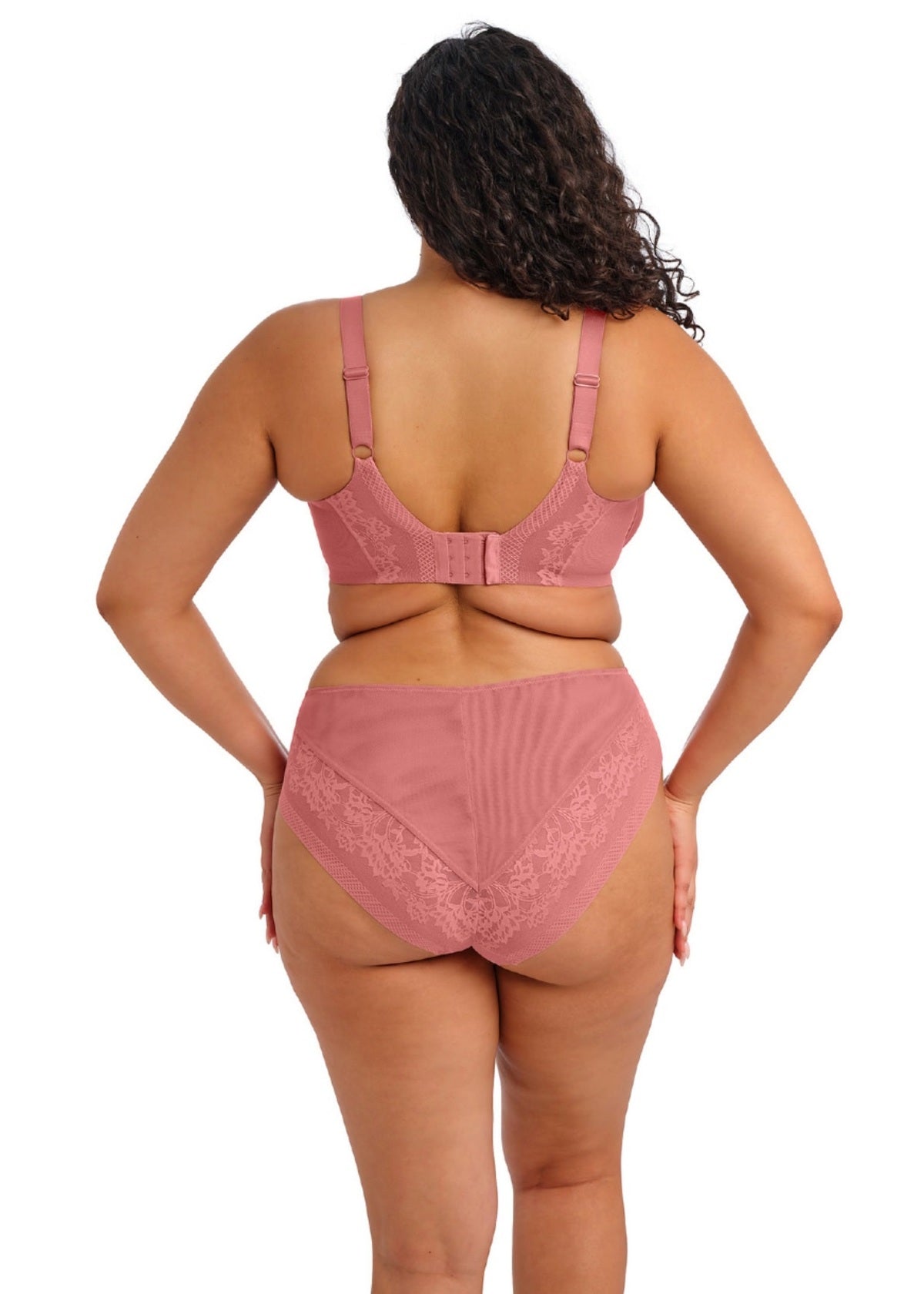 elomi Nerina Dusty Rose High Leg Brief