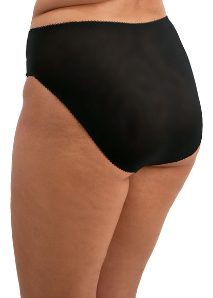 elomi Zarla Black High Leg Brief