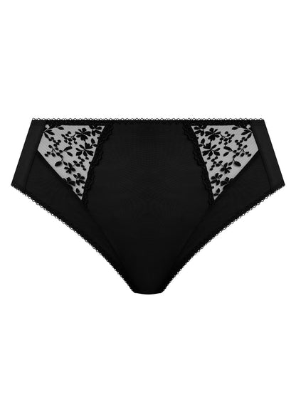 elomi Zarla Black High Leg Brief